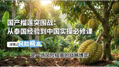 第一节：榴莲突围战：选址决策指南，告别赌运气，用硬指标圈定&ldquo;优生，课程：《国产榴莲突围战：从泰国经验到中国实操的8堂必修课（高阶实战版）》