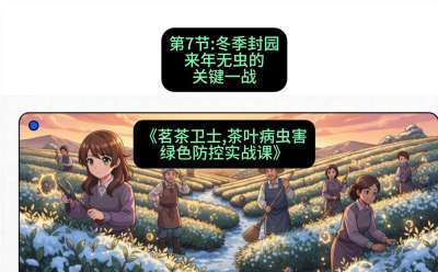 第07节：冬季封园&mdash;&mdash;来年无虫的关键一战，课程：《茗茶卫士&mdash;&mdash;茶叶病虫害绿色防控实战课》#识农AI