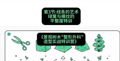 第03节：线条的艺术&mdash;&mdash;绿篱与模纹的平整度特训，课程：《景观树木&ldquo;整形外科&rdquo;造型实战特训营》#识农AI